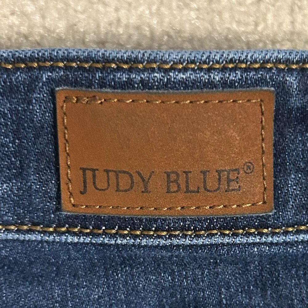Judy Blue‎ Los Angeles Raw Hem Cropped Skinny Jeans Women's Size 9/29 - Picture 6 of 9